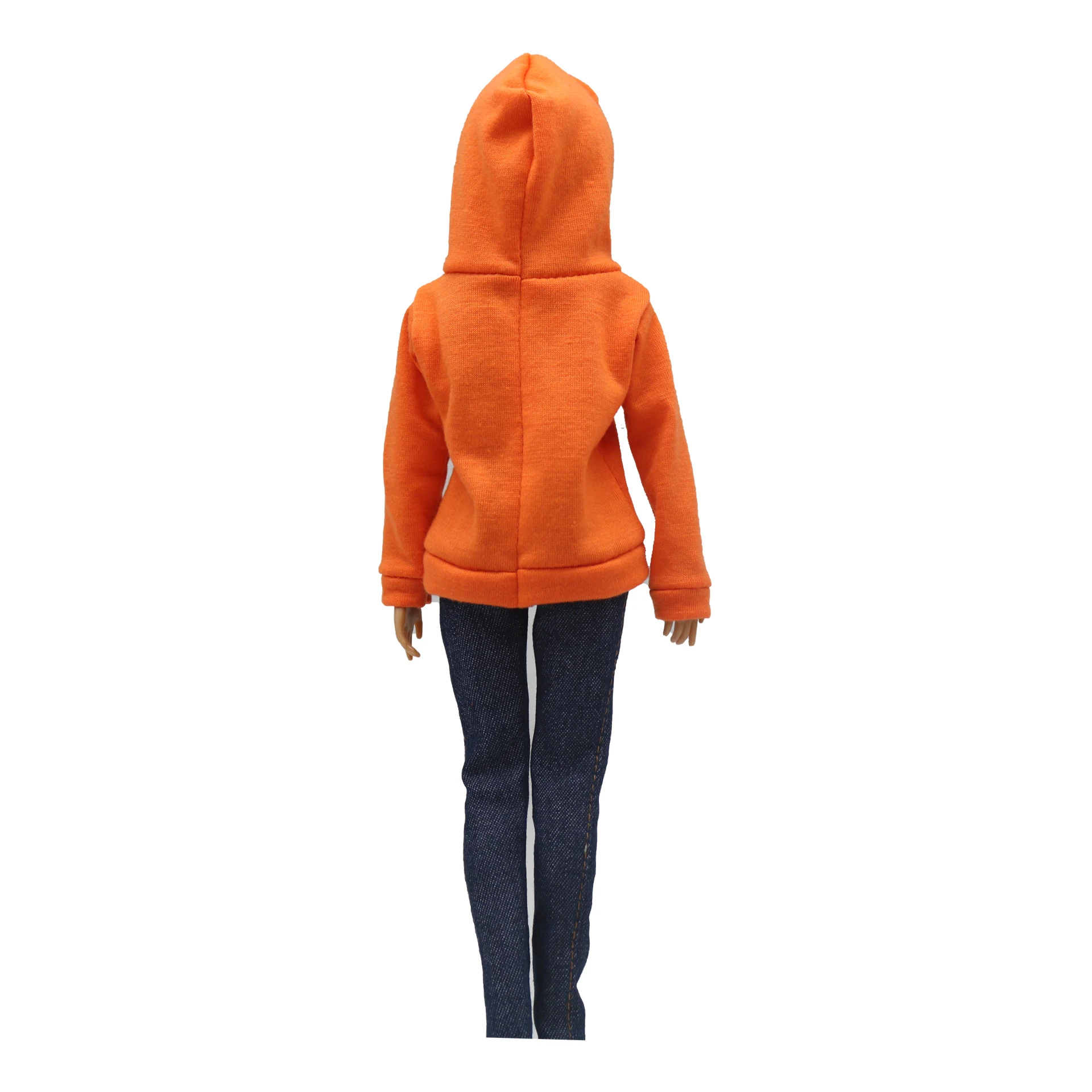 Conjunto de pantalones cortos para muñeca, Sudadera con capucha simple y suelta de manga larga, ropa de uso diario para Barbies, accesorios para