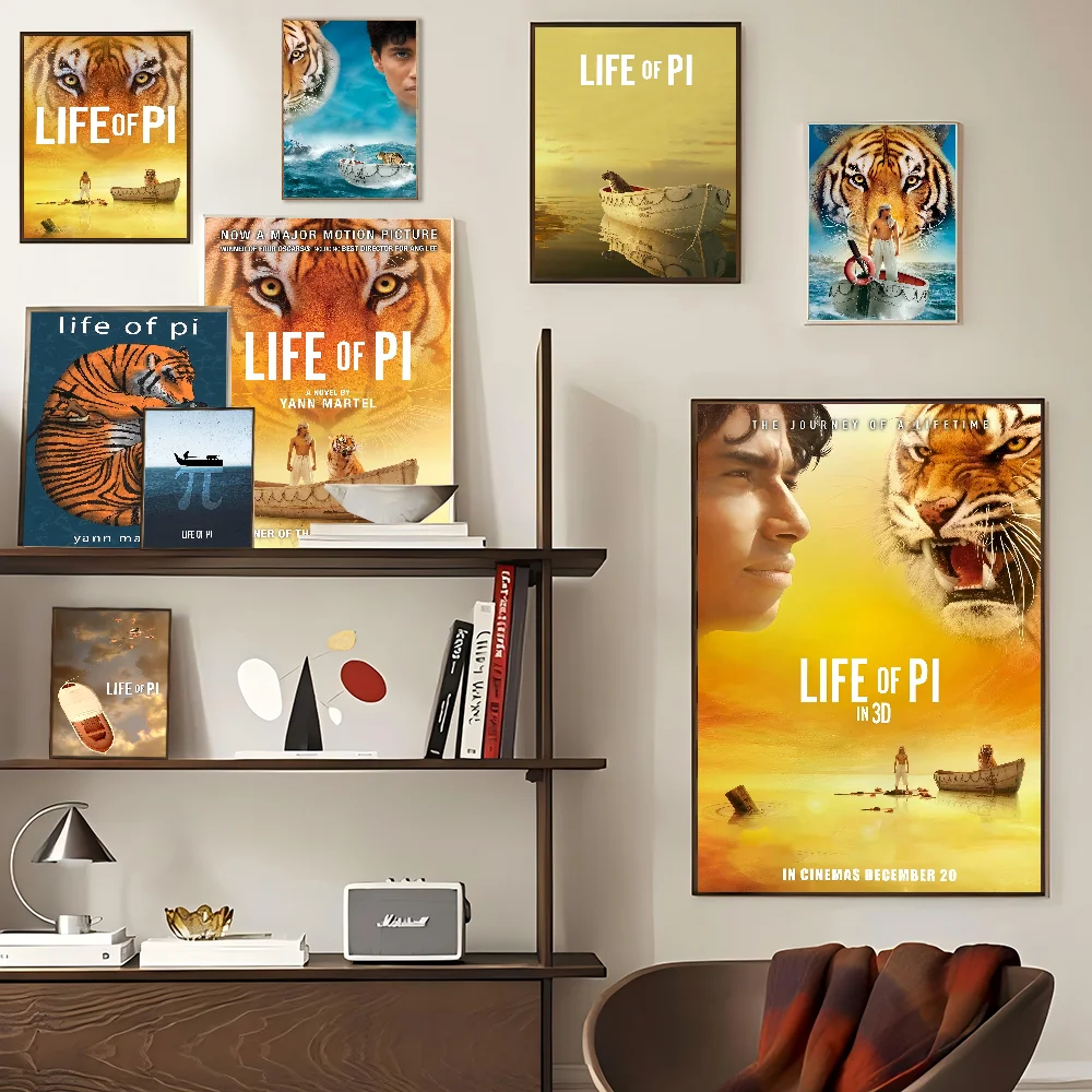 Life Of Pi DIY Sticky Poster Waterproof Paper Sticker Coffee House Bar Stickers Wall Painting