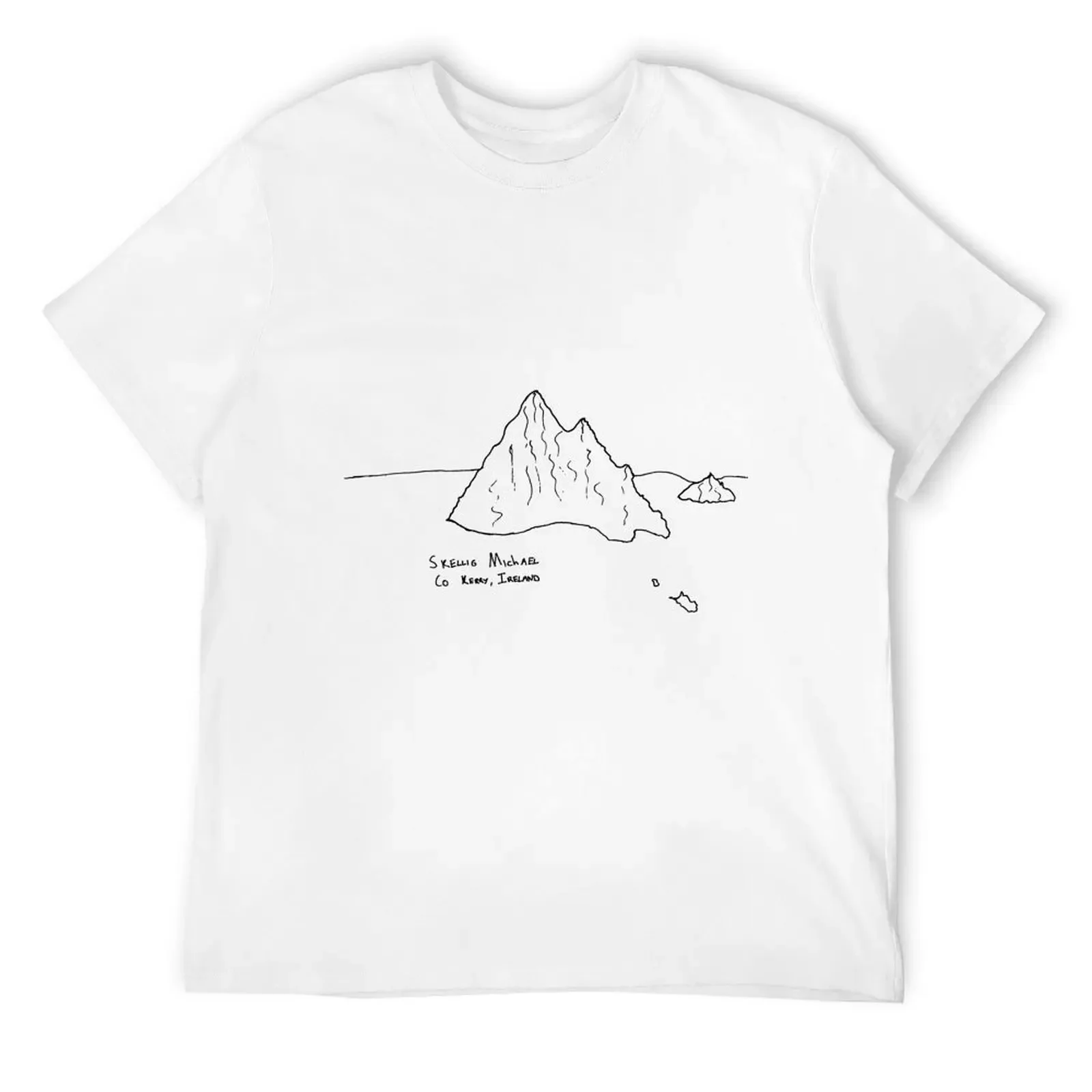 

Skellig Michael T-Shirt plain cotton graphic tees men clothings