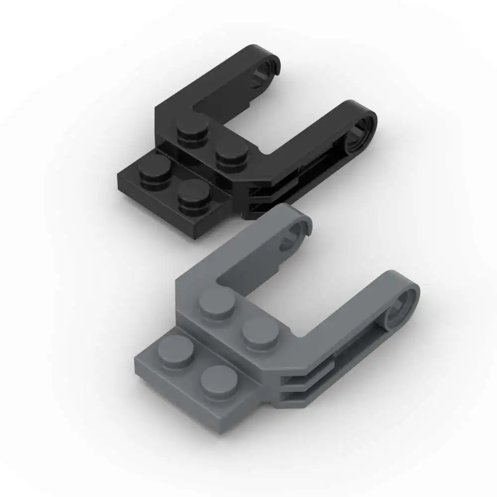 MOC 10 Stück 77598 Basis 2x2x2/3 Bausteine-Set Radgabel mit 2 Armen Fahrzeug-Bausteine DIY Spielzeug für Erwachsene Geschenke