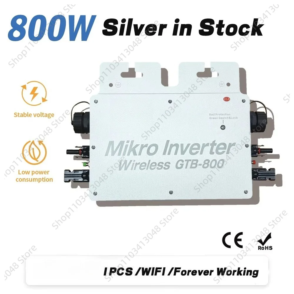 Home Use Smart Solar Micro Inverter 800W Output Waterproof IP65 Wifi Connected GTB 800 Solar Panel Inverter