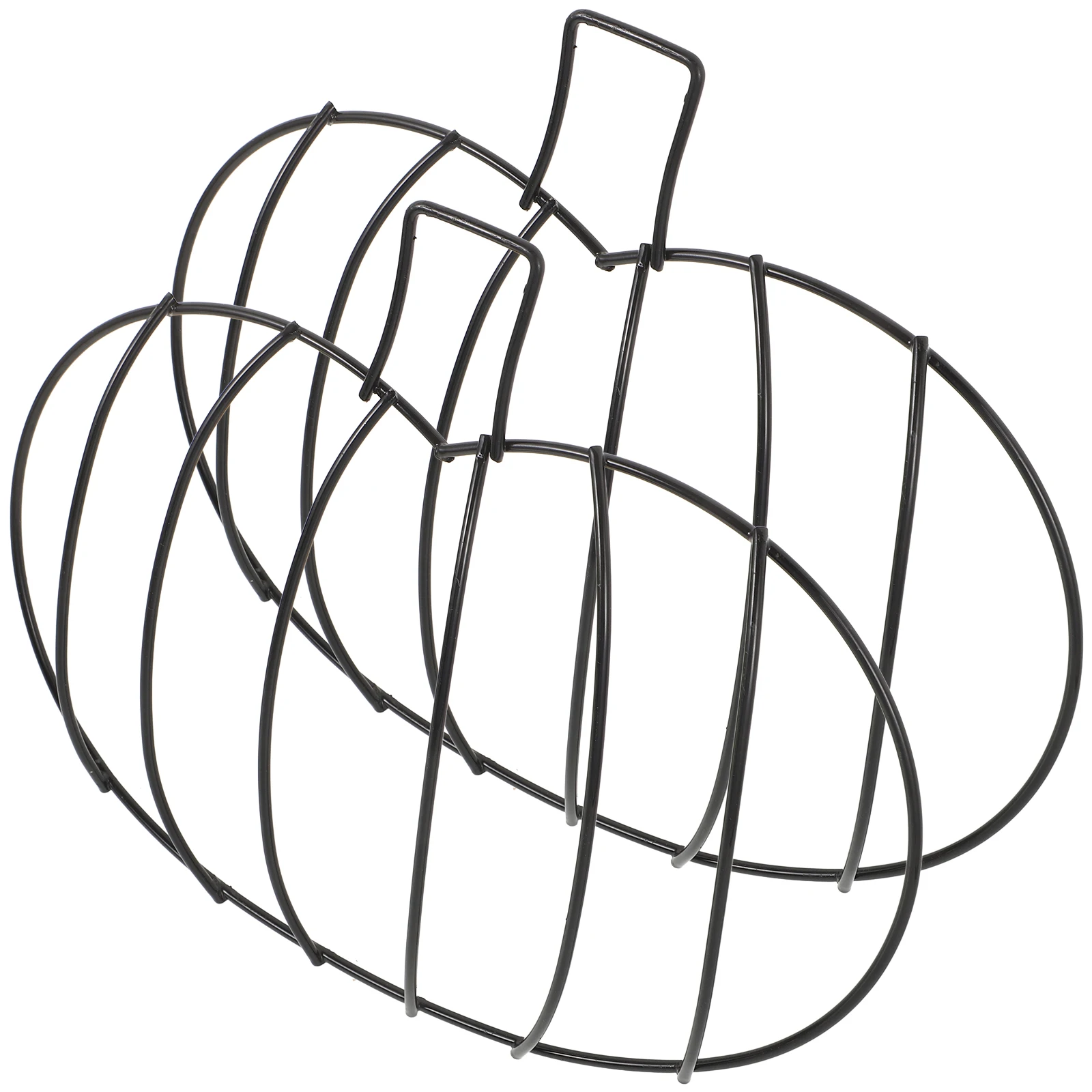 

2Pcs Ring Metal Pumpkin Shaped Wreath Rack Wreath Frame for DIY Crafts Wedding Party Floral Hanging