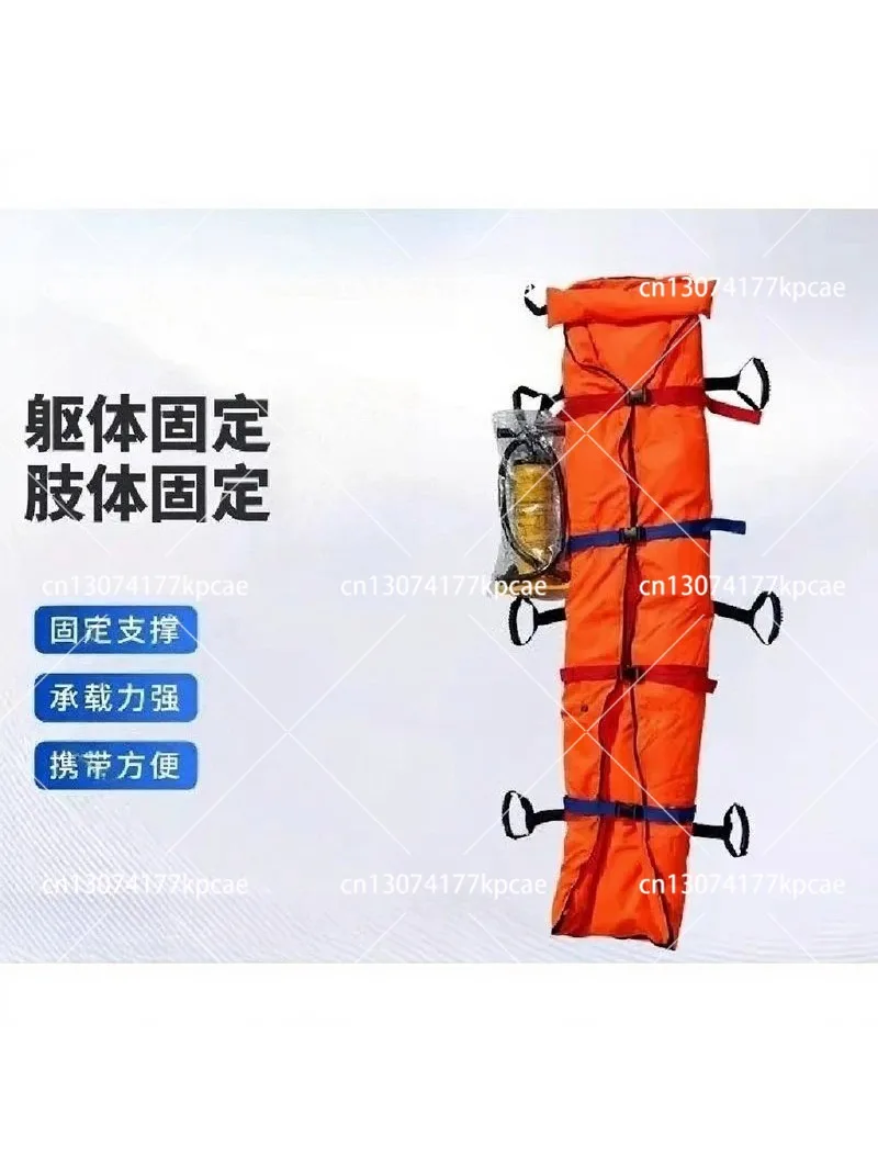 Vacuum stretcher, negative pressure splint, fracture protection, air cushion, limb body, mine protection