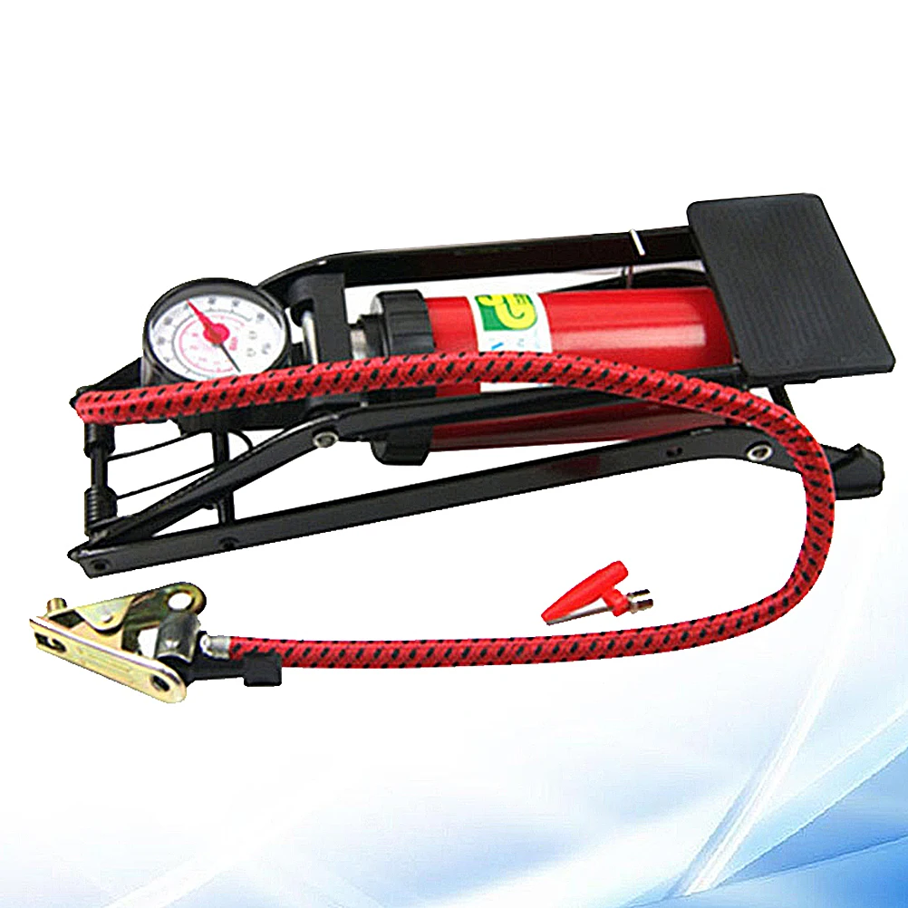 

Car High-Pressure Foot Pump Bike Tire Inflator Floor Pump Vehicle Tire Inflator Pressure Gauge Multi-Function Valves Anti-Slip