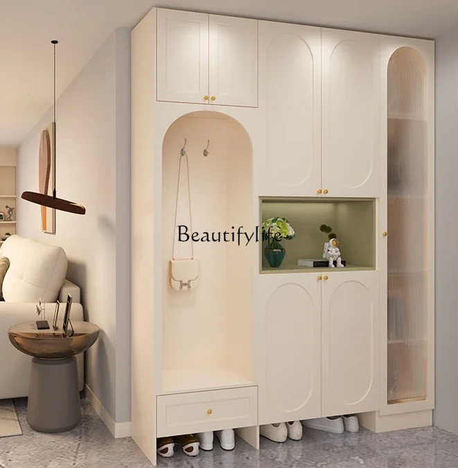 

13Entrance Stool Integrated Home Doorway High Cabinet Storage Home to Top Clothing Cabinet