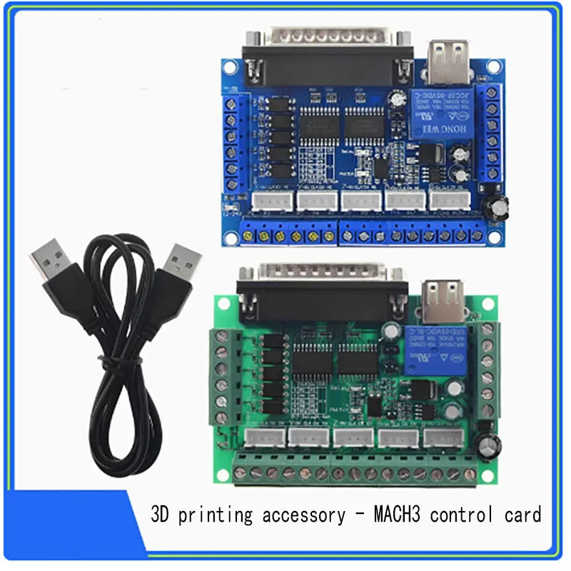 MACH3 engraving machine 5-axis stepper motor driver interface board control board with optocoupler isolation