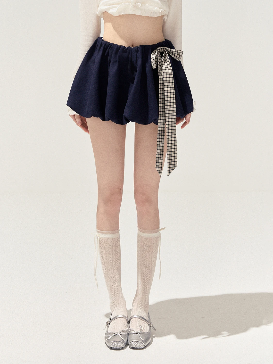 

PUNCH Весна-лето: Новая оригинальная дизайнерская юбка Sensibili Girl с эластичным поясом, узлом и цветочным узором, повседневная, в стиле принцессы.