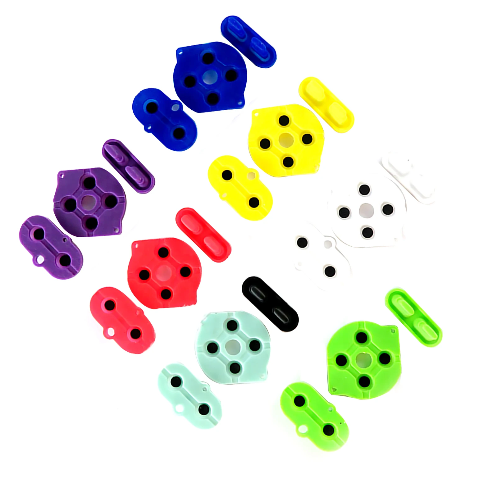 1Set For Nintendo Game Boy Color GBC Button Silicone Rubber Pad Conductive pad Replacement Console Accessories Repair Parts