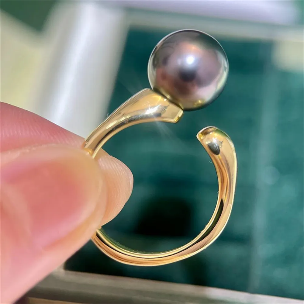 Solid S925 Sterling Silver Pearl Ring Settings Findings & Accessories  for Jewelry Making Bulk Wholesale Craft Supplies No Pearl