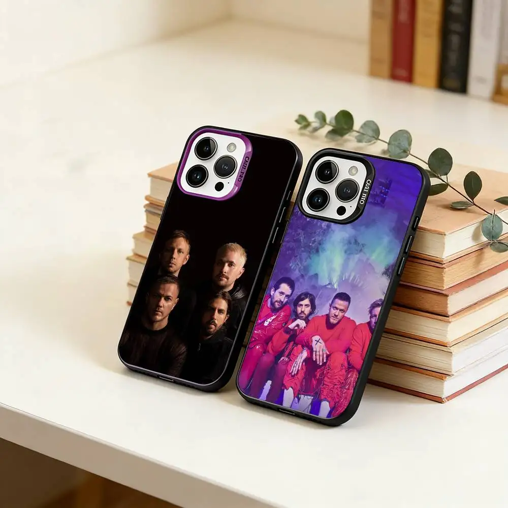 

Imagine D-Dragons Phone Case For iPhone 17,16,15,14,13,12,11 Plus,Pro Max,XS,Colorful Silver Black Cover