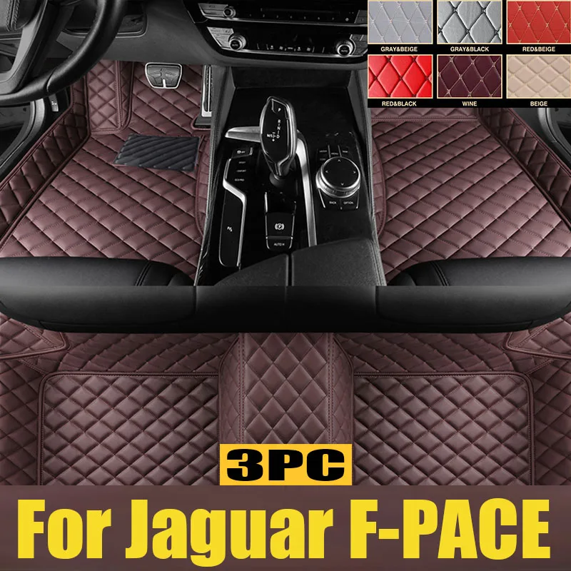 

Car Floor Mats For Jaguar F-PACE 2016 2017 2018 2019 2020 Custom Auto Foot Pads Automobile Carpet Cover Interior trunk mat