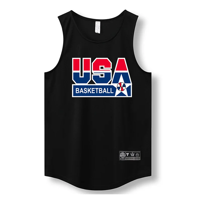 Basketball Hooded Vest Men American Shooting Uniform Training T-shirt Sports Quick-drying Loose Top Sleeveless Sweatshirt Run