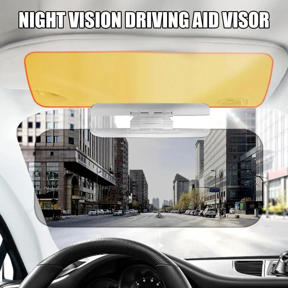 Car Visor Adjustable Polarized Clear Vision Sun Visor UV-proof AntiDazzle Enhanced Visibility Car Sun Visor Replacement Parts