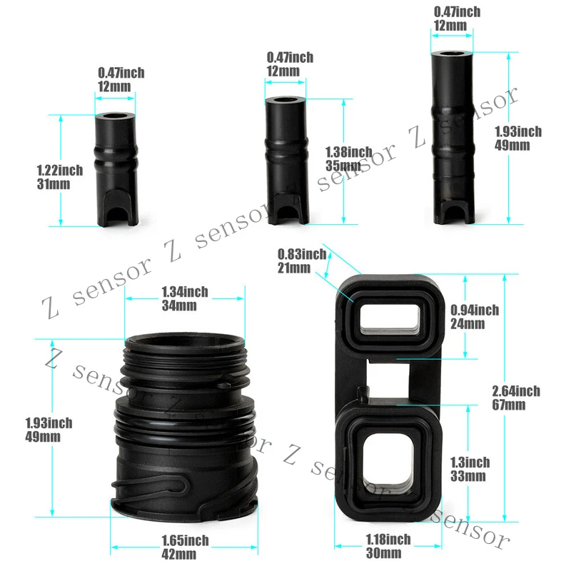 AAA+ 6HP19 Set of 6 Valve Body to case Sleeve Seal kit Mechatronic Kit For BMW 6HP21