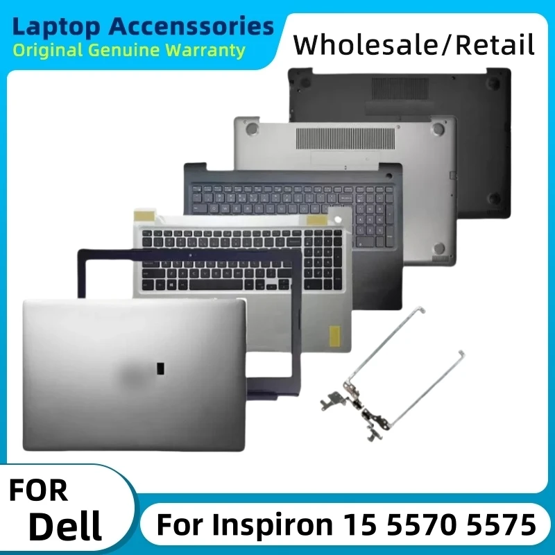 

New For Dell Inspiron 15 5000 5570 5575 Series Laptop LCD Back Cover/Front Bezel/ Keyboard Palmrest/Hinges/Bottom Case 02DVTX