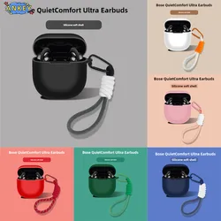 Case for Bose QuietComfort Ultra Earbuds Soft Protective Cover Nylon Lanyard Shells Bose QC II Sleeve Rope Strap Accessories