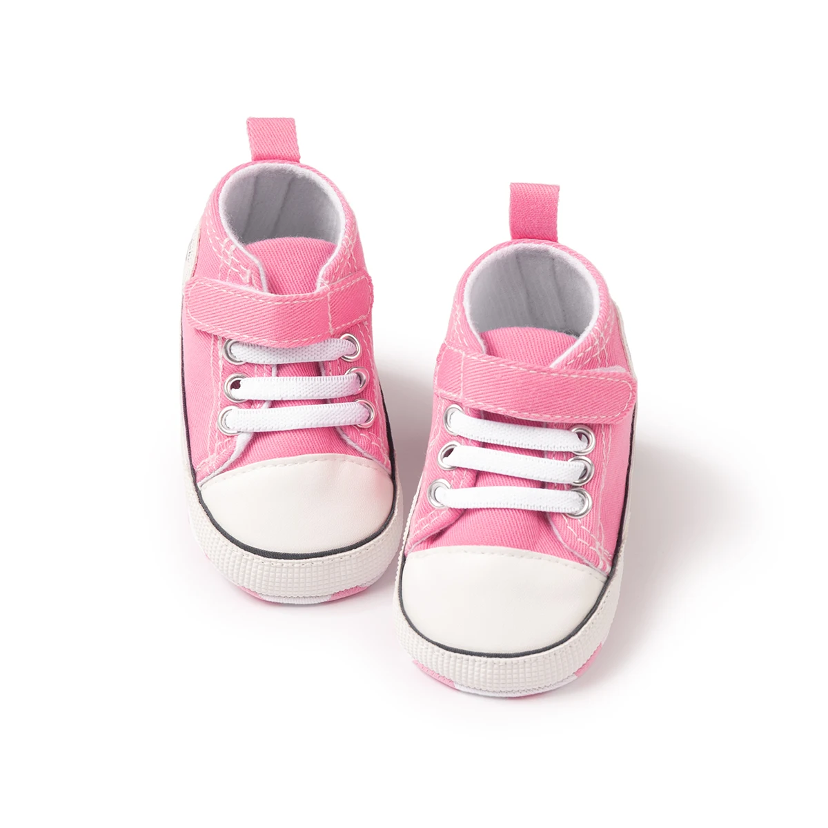 KIDSUN-zapatos de lona multicolor para bebé recién nacido, zapatillas informales de suela blanda, para niños y niñas