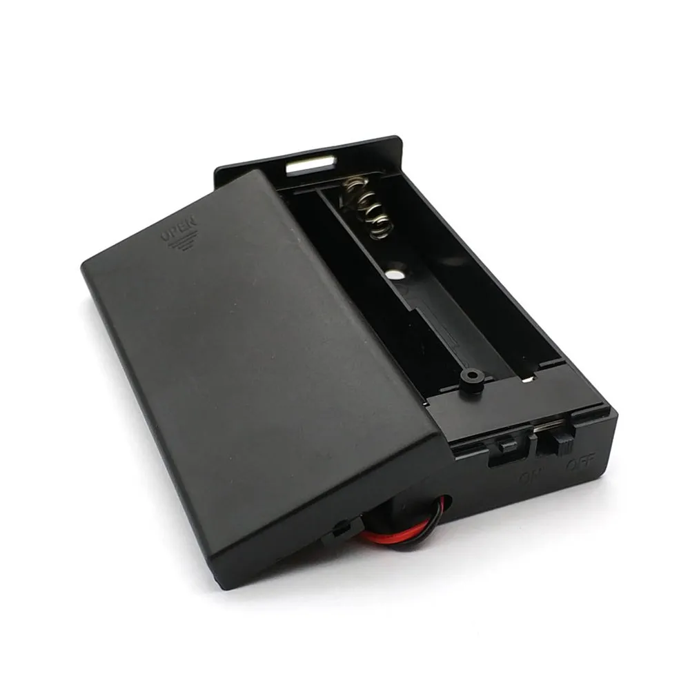 

100pcs 2 X18650 battery holder case 7.4V 18650 battery Storage boxes with switch
