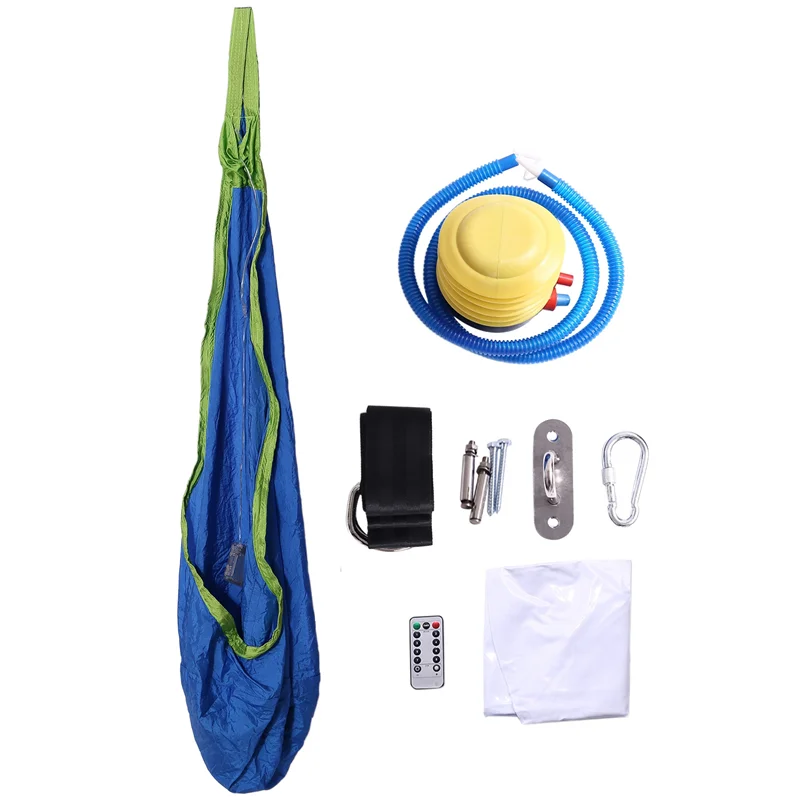 P4-Light Up Kids Pod Swing Seat، أرجوحة حسية علاجية، أرجوحة سقف عناق، أرجوحة قماش قابلة للتعديل