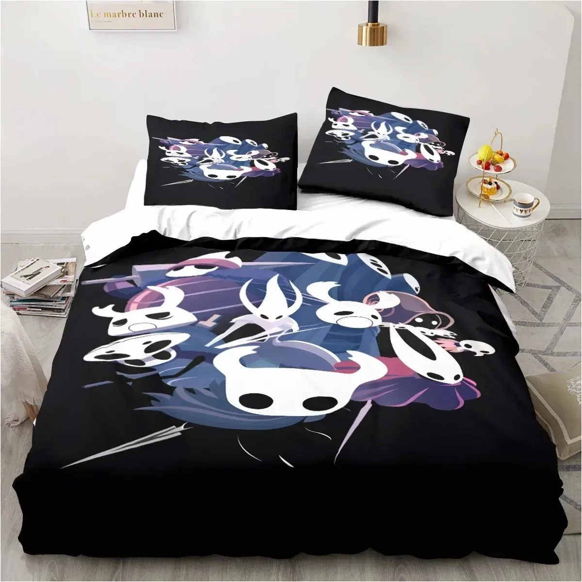 Cartoon Bedding Set Genshin Impact Game 3d Duvet Cover Set Comforter Bed Linen For Boy Decor Bedclothes 200x200