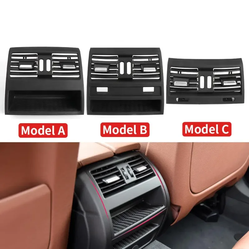 AC Vent Grille Outlet With Chrome For BMW F10 F11 5 Series 64229166888 Right Hand Driver Center Console Fresh Air Conditioning