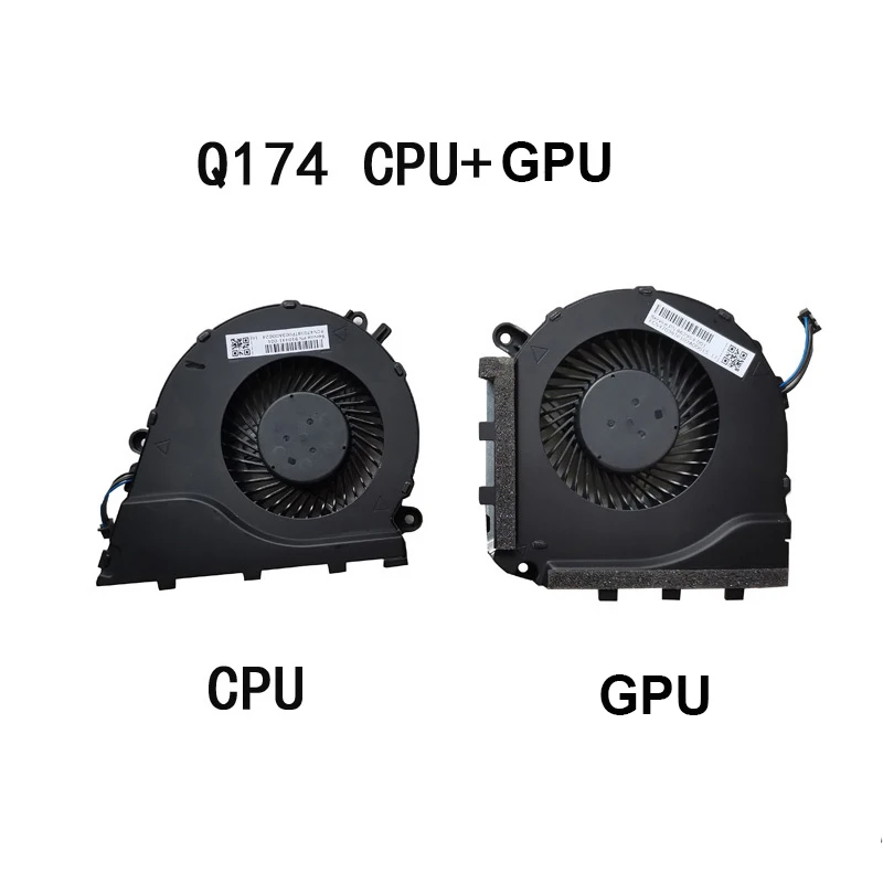 Genuine Laptop Cooler CPU GPU ventilador de refrigeração para HP OMEN 2/3/4/5 TPN-Q173 Q174 Q193 Q194 Q195 Q211