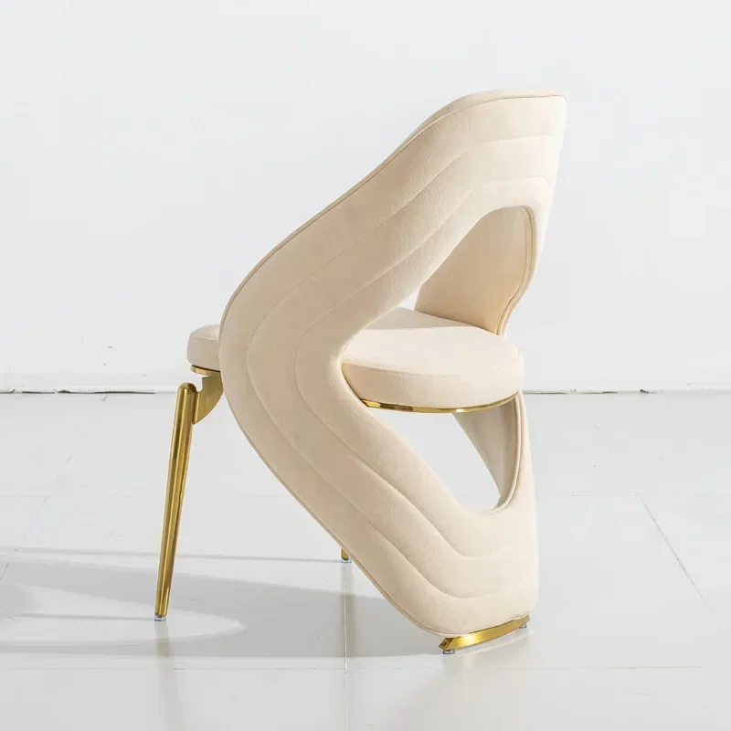 Home high-end modern back chair, designer high-value back stool
