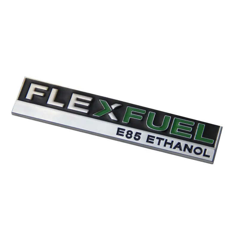 FLEXFUEL E85 ETHANOL badge car stickers for Ford Dodge Coolway body modified metal accessories rear tail emblem decorate decals