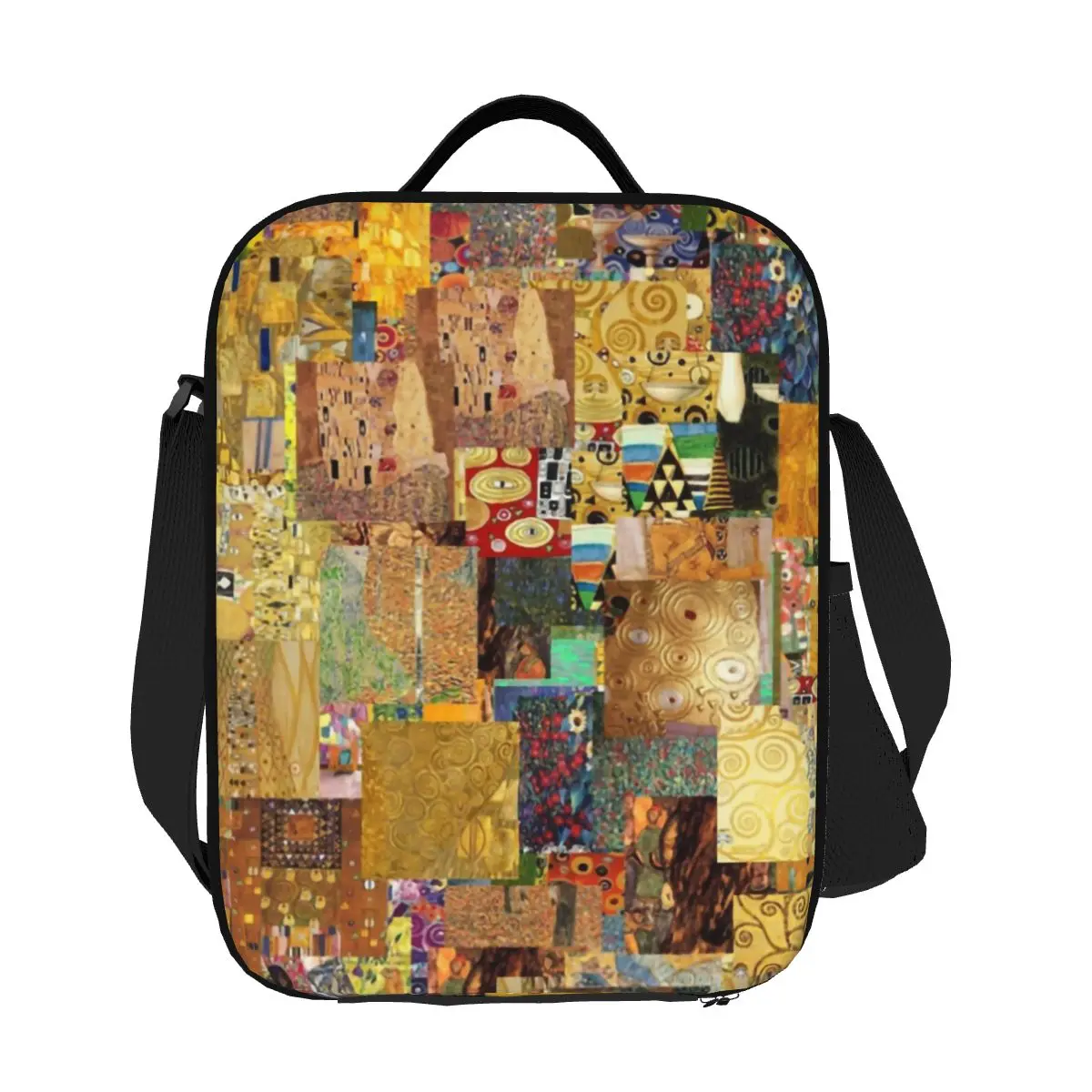 

Изолированная сумка для обеда Gustav Klimt на заказ для женщин, термохолодильник, коробка для бенто, пляжный отдых, путешествия