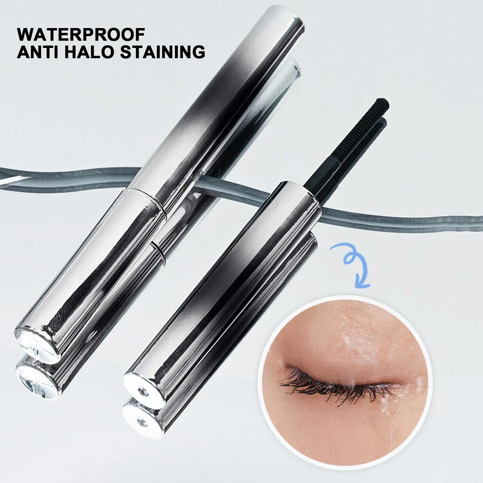 Mascara per ciglia curling 3D Mascara per ciglia impermeabile a prova di sbavature Mascara per ferro arricciacapelli 3D a lunga durata per ciglia voluminose
