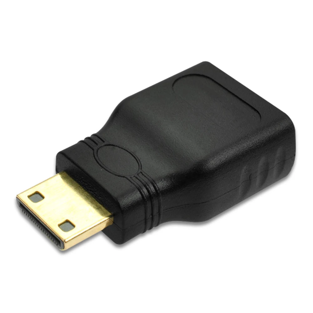 2 szt. Mini hdmi-kompatybilny z HDMI Adapter złącze męskie do żeńskiego konwertera pozłacane rozszerzenie do laptopa HD TV