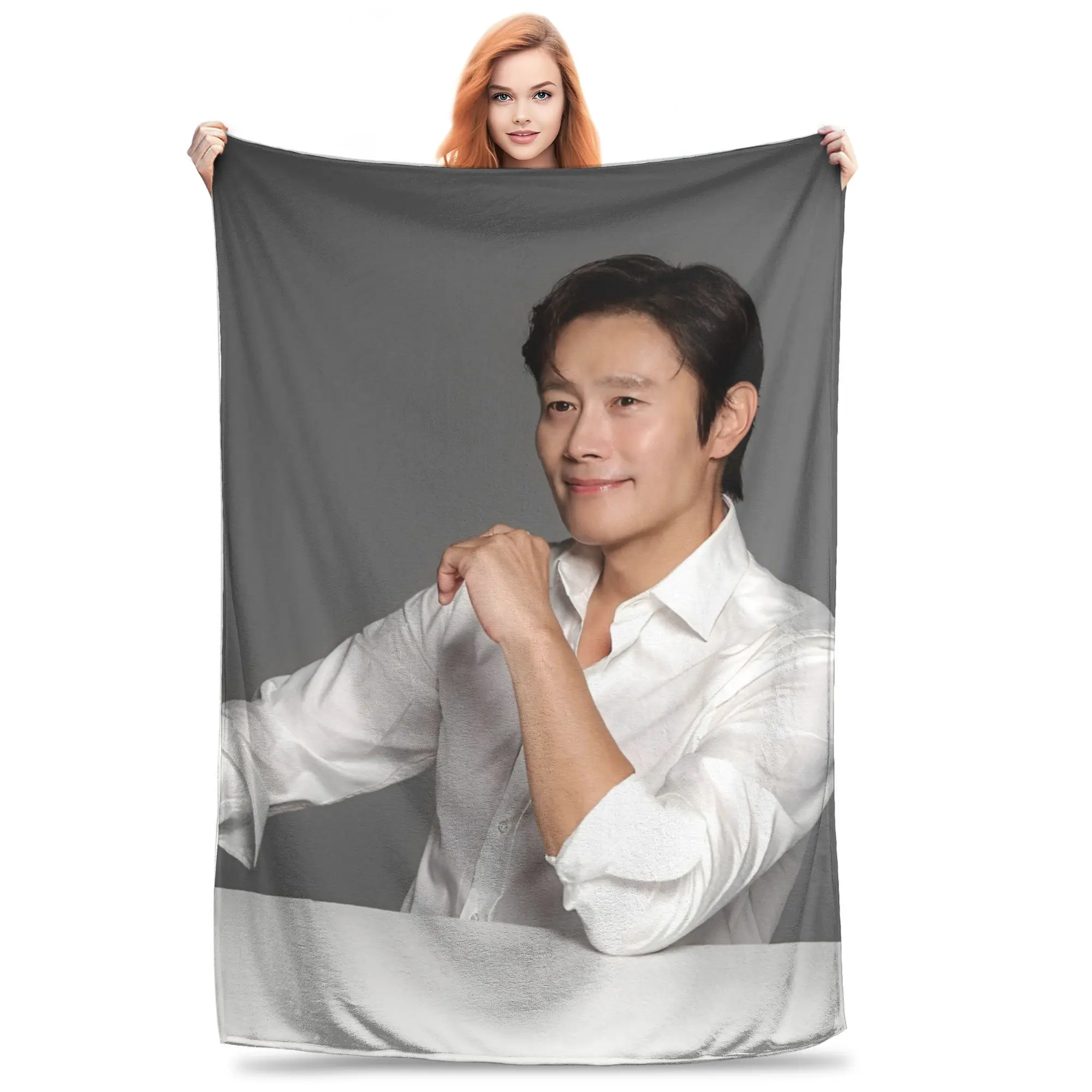 Lee Byung hun actor Merch Blanket Super Soft Fleece  Throw Blankets Cozy Quilt