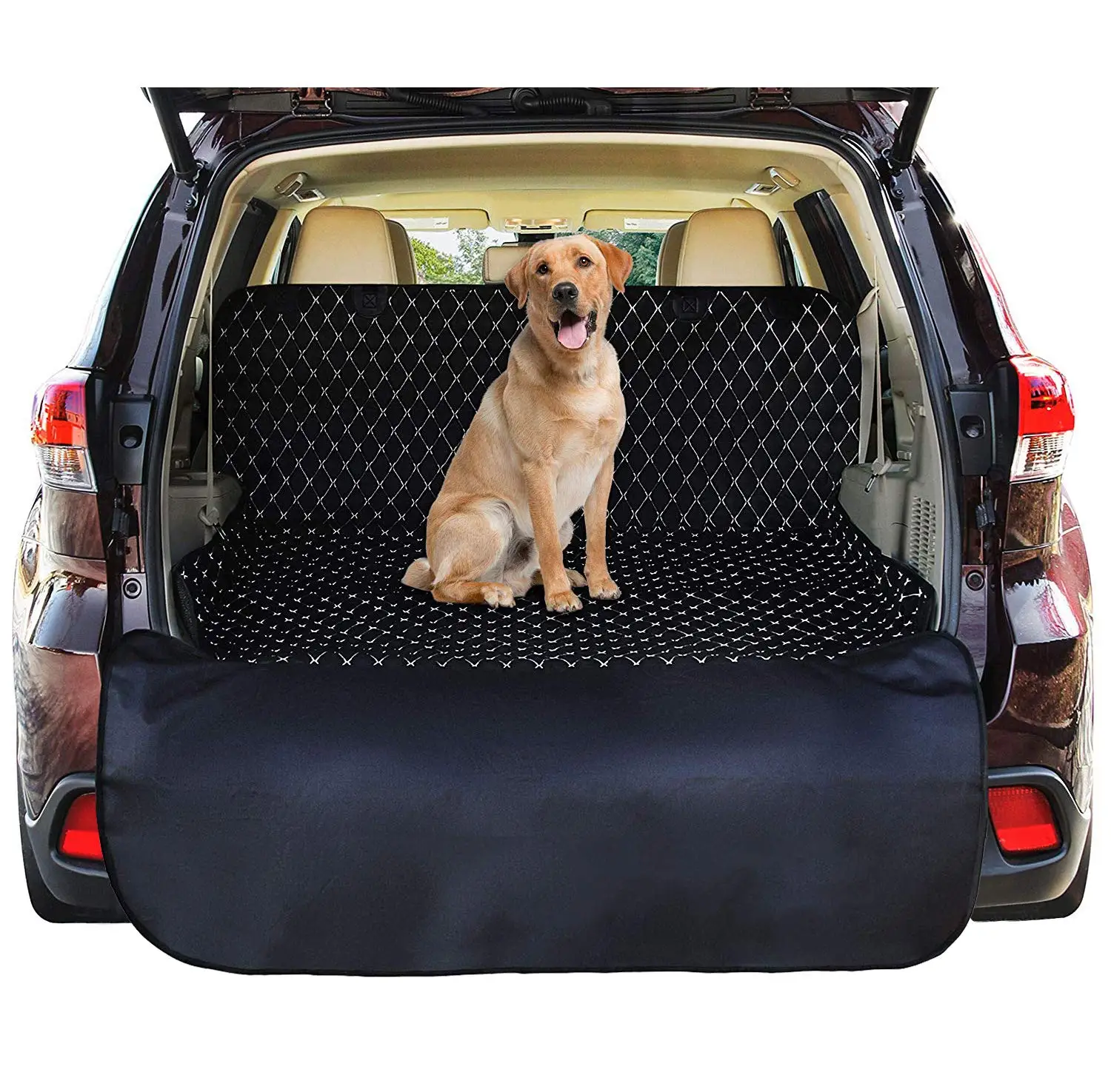 

Waterproof Car Cargo Liner Cover For SUVs And Cars With Non Slip Backing And Bumper Flap Protector