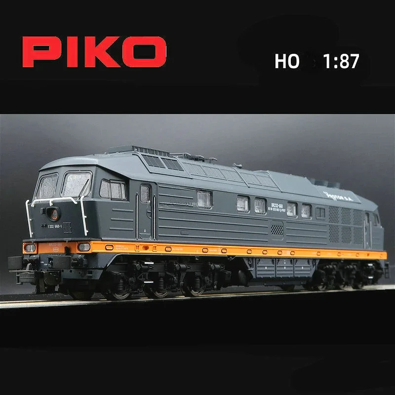 PIKO Train Model HO 1/87 52917 طلاء رمادي وأسود BR232 Lyudmila لعبة سيارة السكك الحديدية ذات تأثير الصوت الرقمي