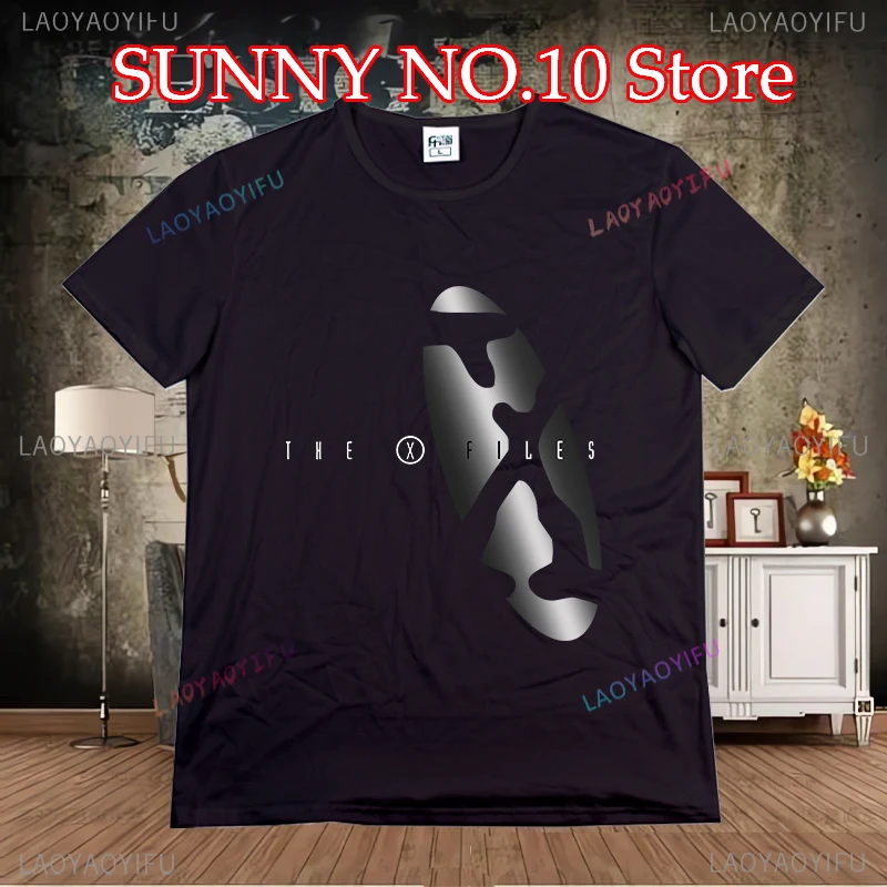 Man t-shirts  The X Files Adult T Shirt Funny Printing T Shirts Men Short Sleeve T Shirts