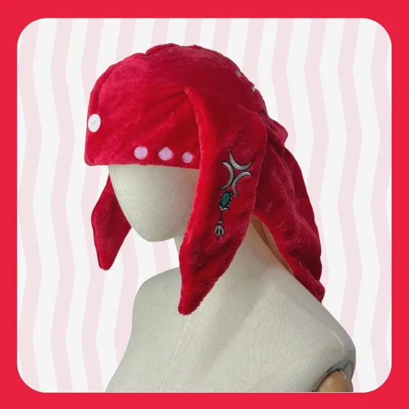 อะนิเมะ Zelda คอสเพลย์ของเล่น Double-Layer Plush Coral ขนแกะ Super ดูดซับผ้าเช็ดตัว Twisty Turban