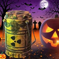 Decorative LED Mini Nuclear Reactor Lantern Apocalypse Style Couple Prank Night Light Halloween Gift Home Decor Novelty Lamp 2