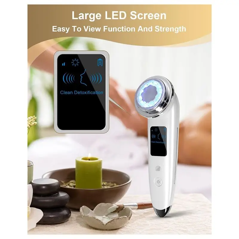 A94E-Face Massager Elektrische Face Lift 4-in-1 gezichtsmassager Anti-aging Verstevigende huidverzorgingstool (wit)