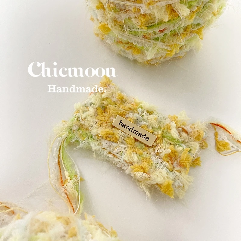 

[Chicmoon] Little Daisy | DIY Features Hand Mixed Yarn Dump, Stick Needle Crochet Knitting Yarn
