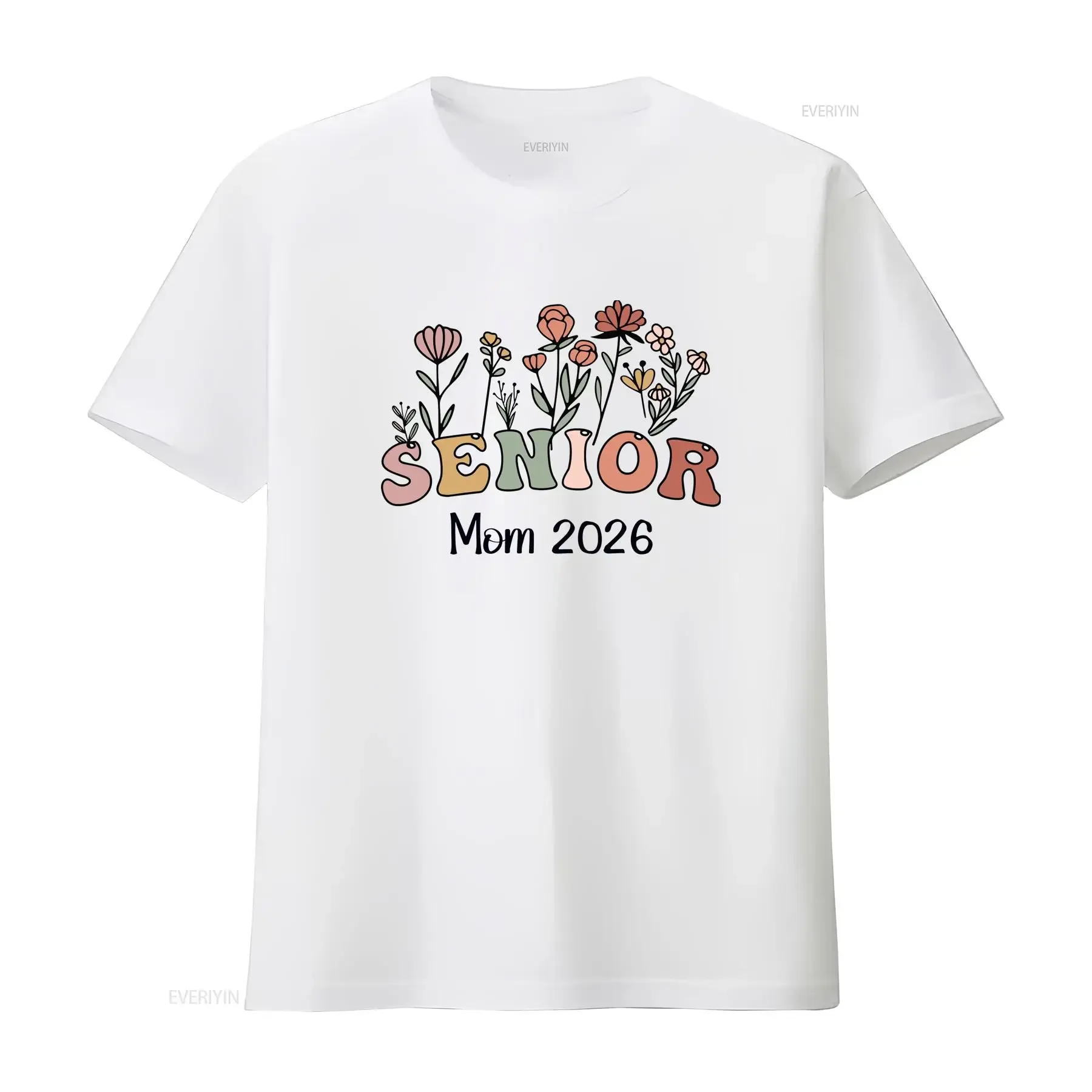 Senior Mom 2026 T Shirt Class Of Graduation Graduate s vintage Washed Breathable graphic Comfortable fashion streetwear