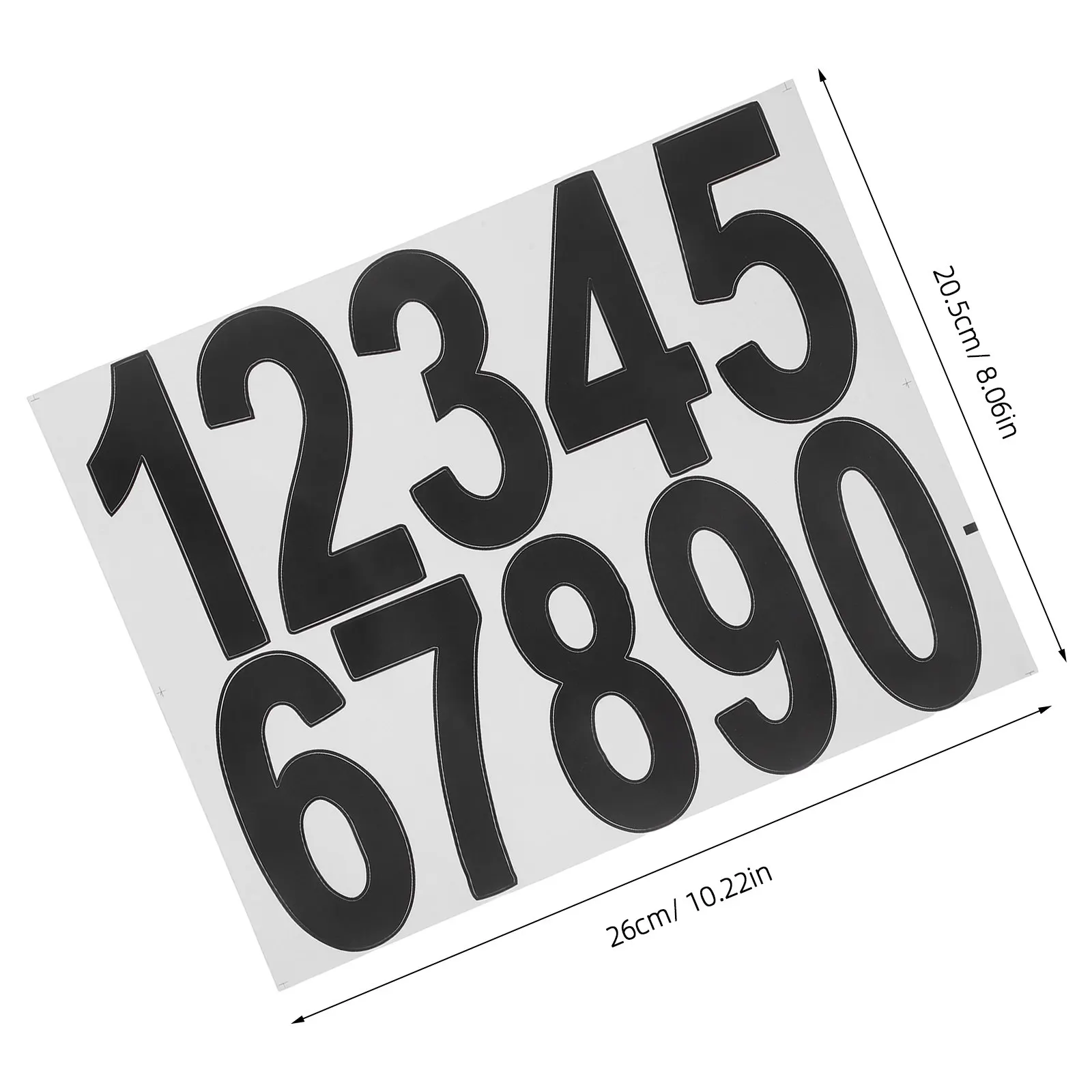8 sheets Iron Mailbox Wall Mount Letter Outdoor Home Halloween Christmas New Year Address Label Address Labels Hollow