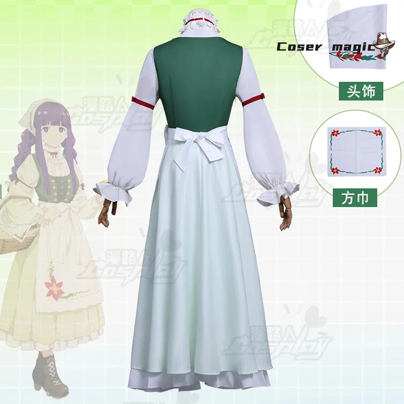 Disfraz de Cosplay de helecho, Anime Frieren: uniforme del final del viaje más allá, fiesta de Carnaval de Halloween, ropa de juego de rol de Navidad