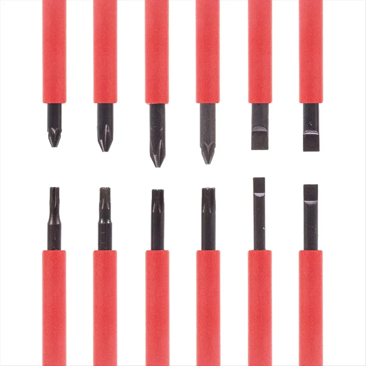 13pcs 1000V VDE Insulated Screwdriver Set with Magnetic Torx Hex Bits for Electrician Repair Tools & Home Use
