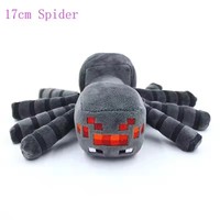 Gray MC Spider Plush Stuffed Toys Game MC Spider Enderman Wolf Baby Pig OceloPlush Soft Animals Toy Doll for Children Kids Gifts