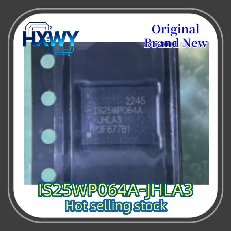 3/30 pcs IS25WP064A-JHLA3 25WP064A TFBGA-24 Memory IC Brand New Original In Stock Fast Shipping Free Shipping