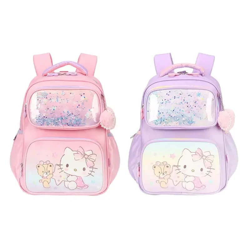 

Sanrioed Hello Kitty Anime Cute Large Capacity Children Backpack Schoolbags Student Cartoon Shoulder Bag Travel Gift for Friend