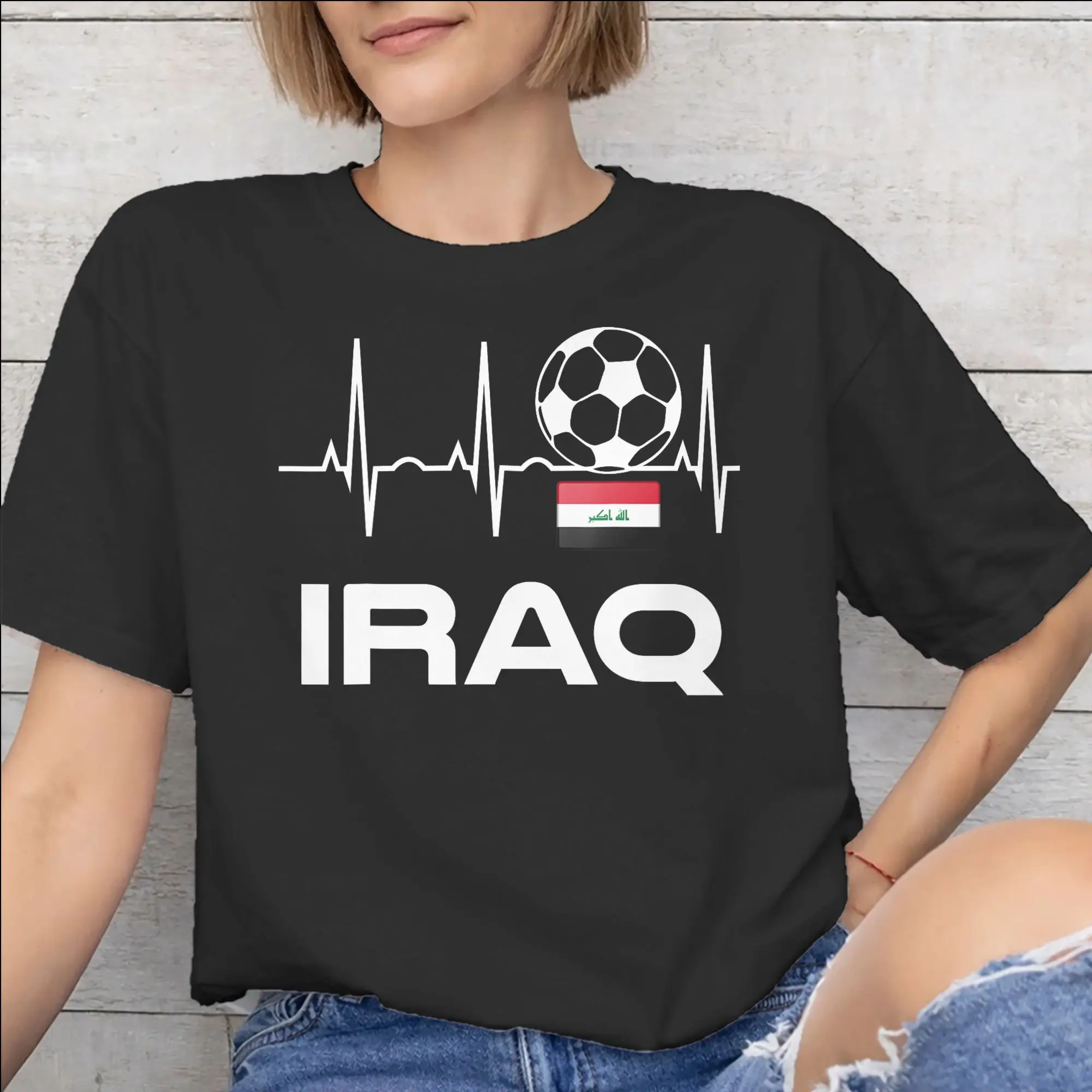 Iraq Flag Graphic T Shirt for Men Women  Pure Cotton  Tee Shirt Clothes