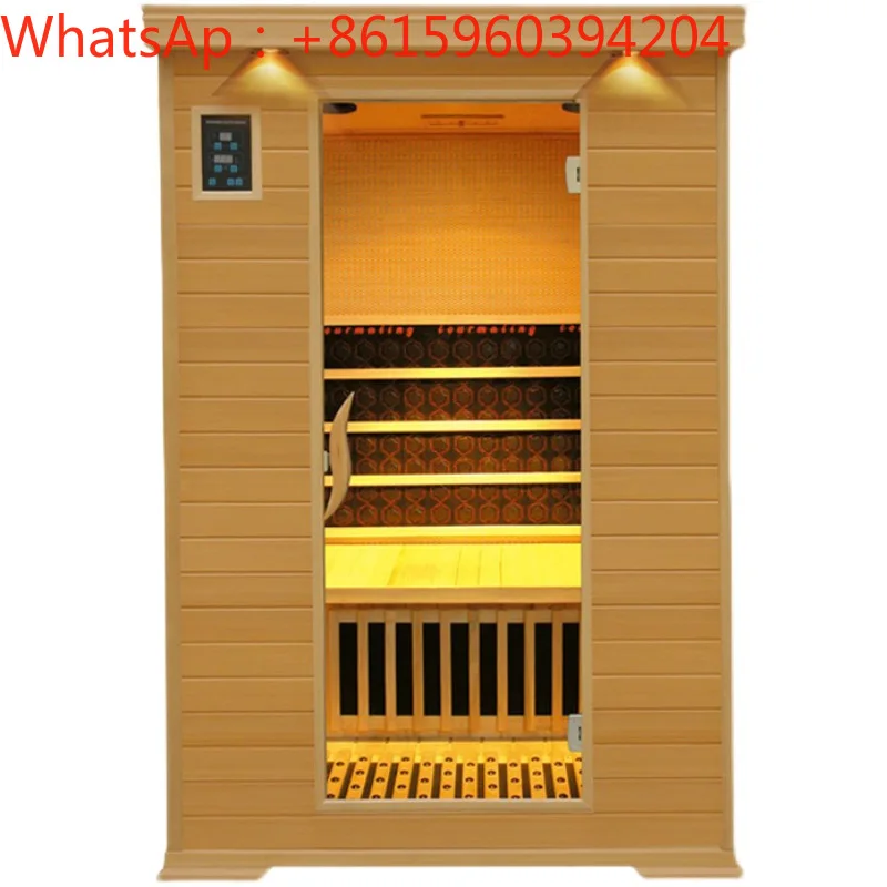 Solid wood sweat steam room household Tomalin electric stone wave room dry evaporation sweat carbon plate sauna room customized