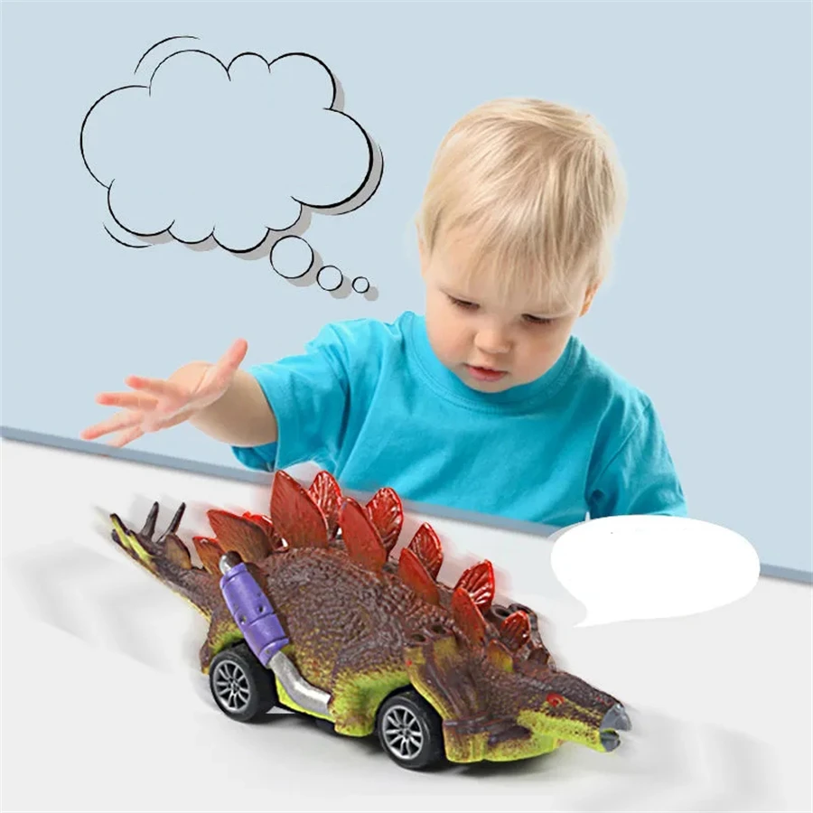 Coche extraíble de dinosaurio para niños, juguete de 6 piezas, regalo de Año Nuevo, juegos de fiesta para adultos, adecuado para Halloween/Navidad/Acción de Gracias