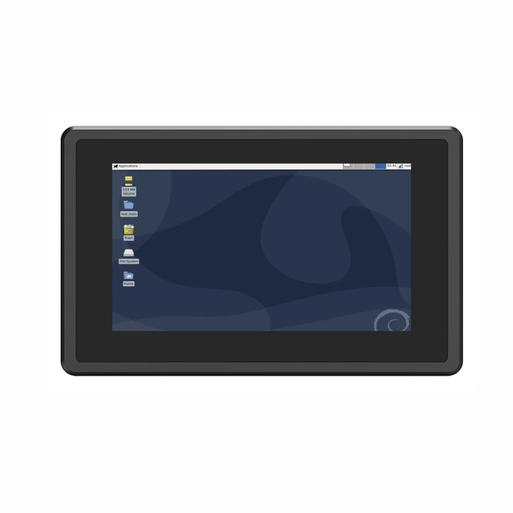 

7 Inch Panel PC J1900 Touch Screen X86 Industrial Linux Embedded Computer With LAN RS232/RS485 VGA Output